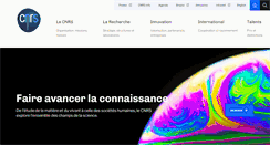 Desktop Screenshot of cnrs.fr